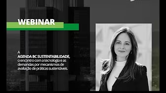 Arte de divulgação do webinar da ESGreen sobre a Agenda BC Sustentabilidade